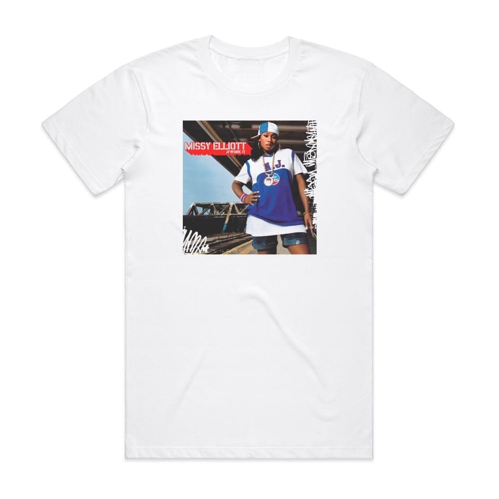 Missy Elliott Work It Album Cover T-Shirt White